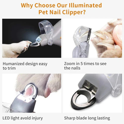 Pet Nail Clipper | LED Light