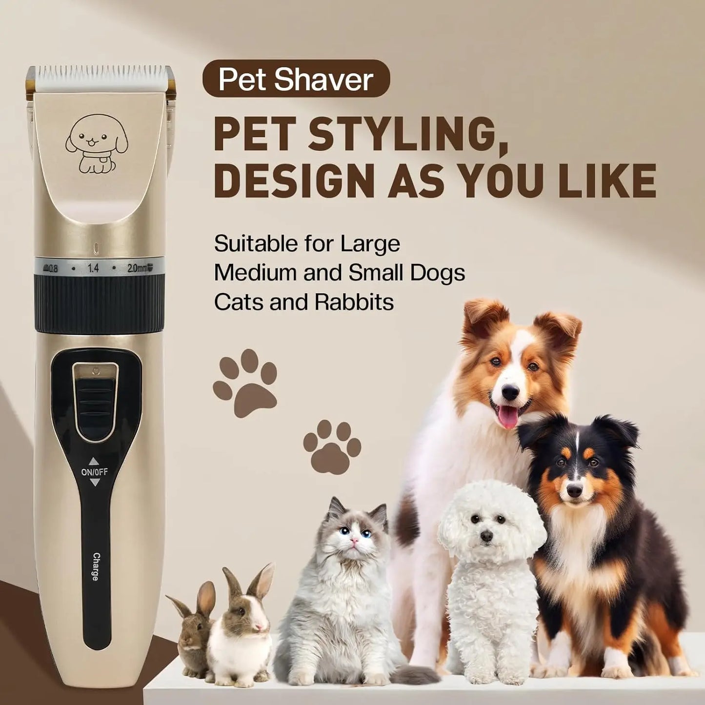 Pet Grooming Clippers Kit