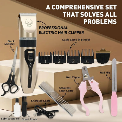 Pet Grooming Clippers Kit