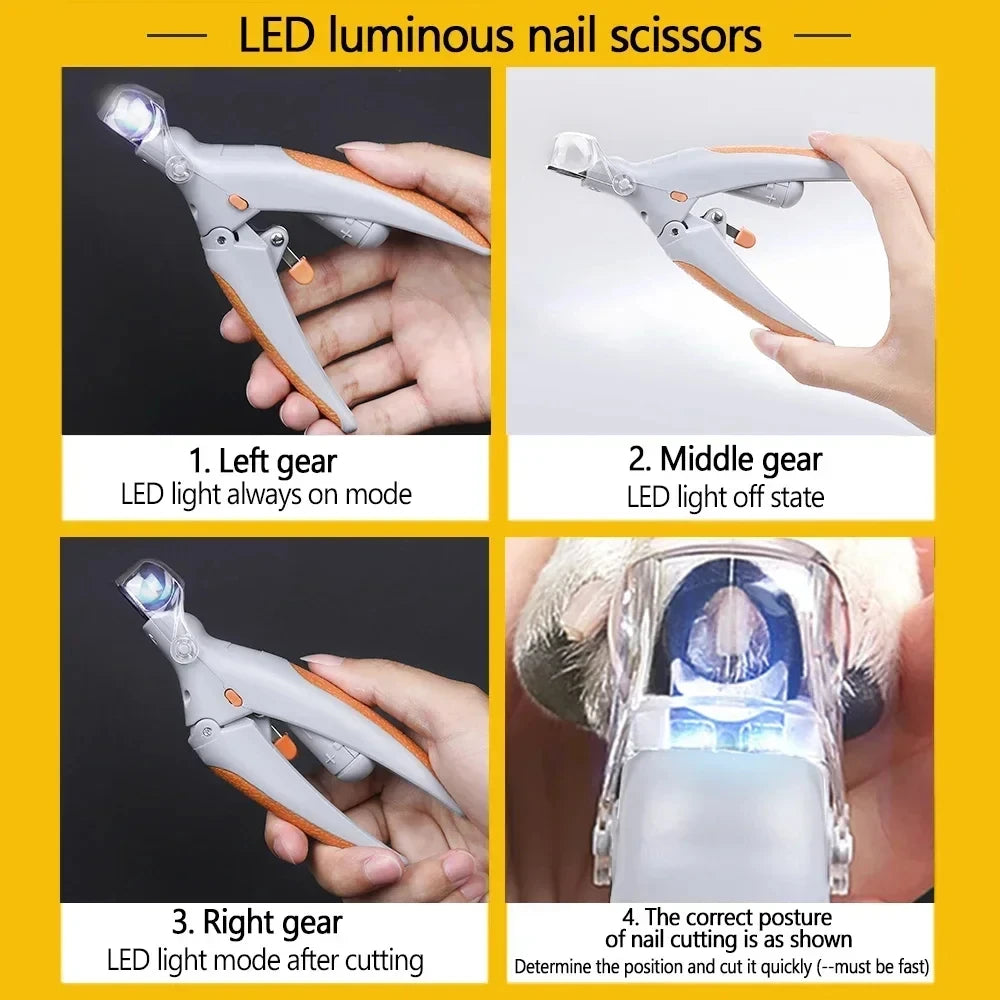 Pet Nail Clipper | LED Light